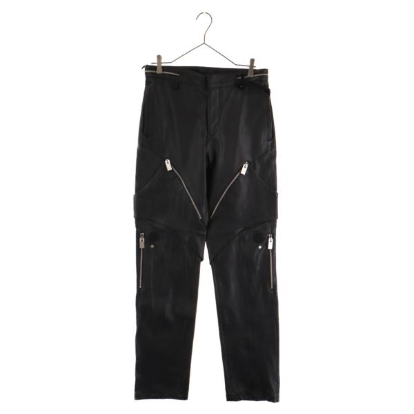 MONCLER モンクレール 1017 ALYX 9SM Zip Trim Leather Pants MONCLER モンクレール 1017 ALYX 9SM Zip Trim Leather Pants