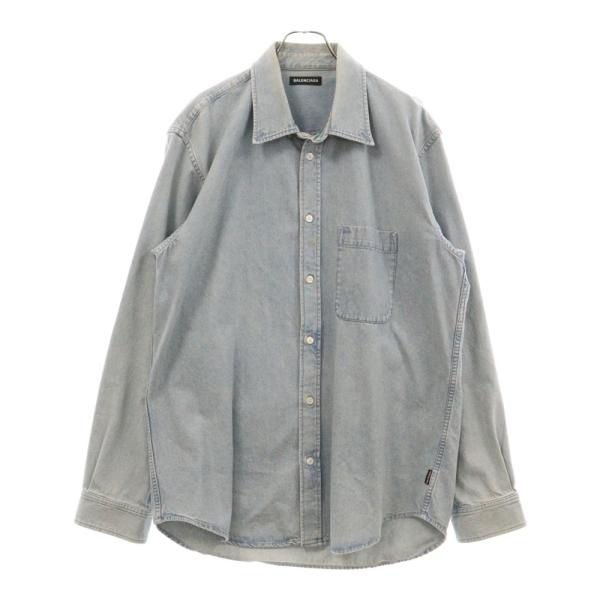 BALENCIAGA バレンシアガ 19SS Back Logo Denim Shirt 557578