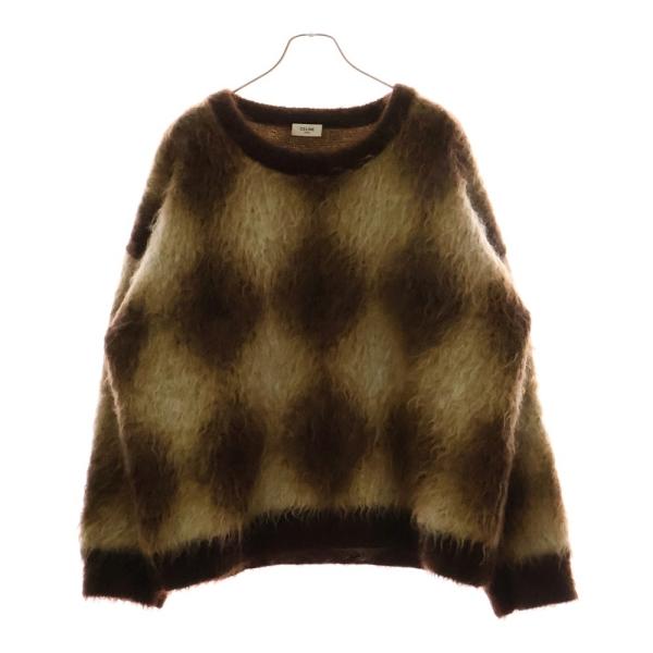CELINE 2019AW アーガイル柄　モヘアニットセーター 楽天市場】CELINE 19aw ARGYLE MOHAIR CARDIGAN Size-S