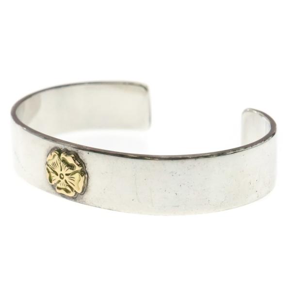 goro's（ゴローズ） ローズ平打ちブレスS バングル シルバー/ゴールド