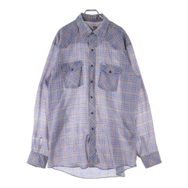 Wrangler（ラングラー） 70s VINTAGE ヴィンテージチェック柄長袖
