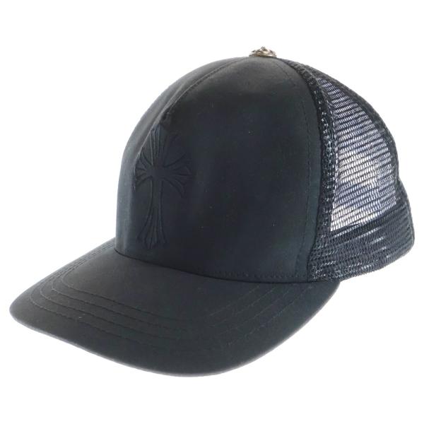 CHROME HEARTS クロムハーツ CROSS WAXED DENIM BASEBALL CAP