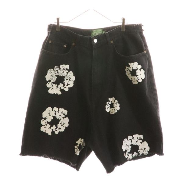 DENIM TEARS デニムティアーズ フラワーモチーフ カットオフ ハーフ