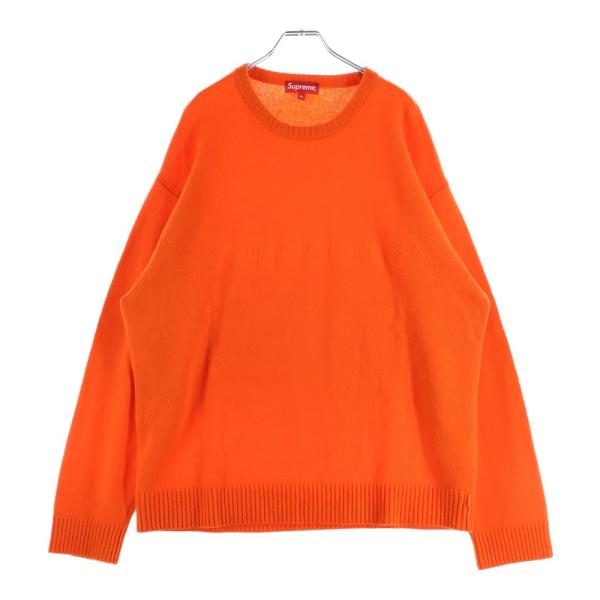 【中古】シュプリーム SUPREME 22AW Embossed Sweater エンボス ロゴ ニット セーター S 黒ブラック ☆AA★251217 Supreme（シュプリーム） 22AW Embossed Sweater エンボスロゴ クルー