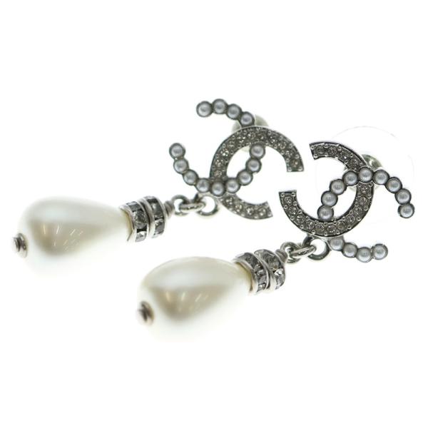 CHANEL（シャネル） ココマーク ピアス フェイクパール ラインストーン