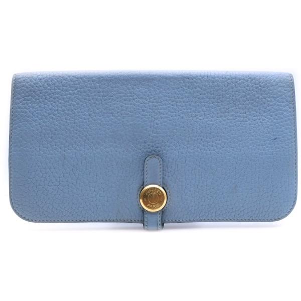 HERMES（エルメス） ドゴンロング □P刻印 レザーロングウォレット 長