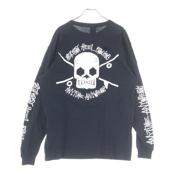 Stussy HEEL BRUISE Tシャツ ブラック STUSSY（ステューシー） HEEL BRUISE TEE ヒールブルーズ スカル