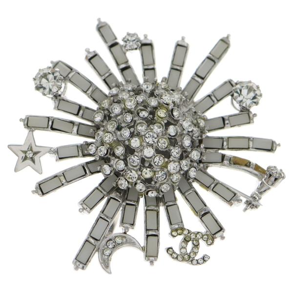 CHANEL（シャネル） ココマーク ラインストーン フラワーブローチ 06C