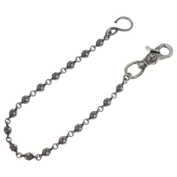 CHROME HEARTS クロムハーツ 1BALL SHORT-S/1クリップショート#1クロスボール ウォレットチェーン シルバー BCA061 CHROME HEARTS（クロムハーツ） 1BALL SHORT-S/1クリップショート#1
