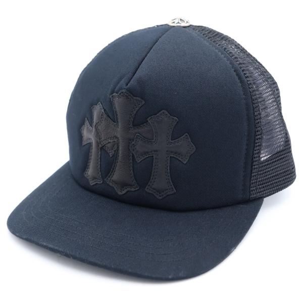 Chrome Hearts クロムハーツ セメタリークロス キャップ3連パッチ CHROME HEARTS（クロムハーツ） TRUCKER CAP トラッカーキャップ 3