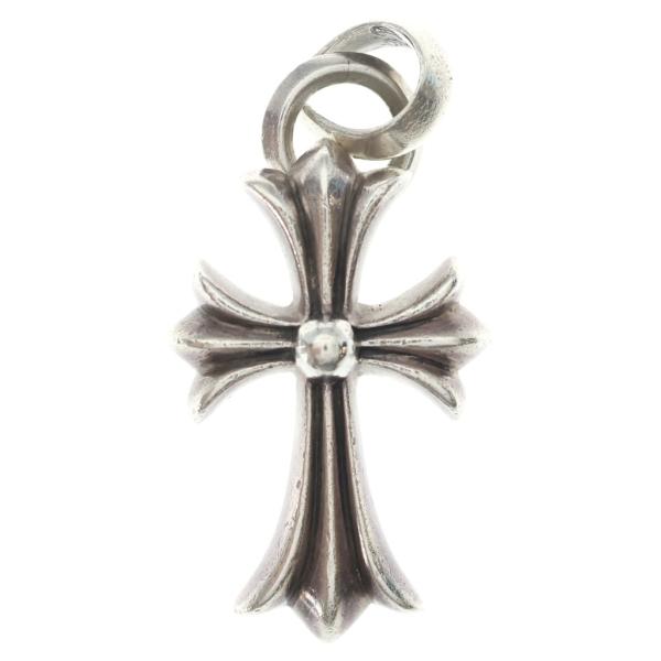 CHROME HEARTS クロムハーツ CH CRS SML W/BALE Wベイル スモールCHクロス ペンダントトップ シルバー BCA218