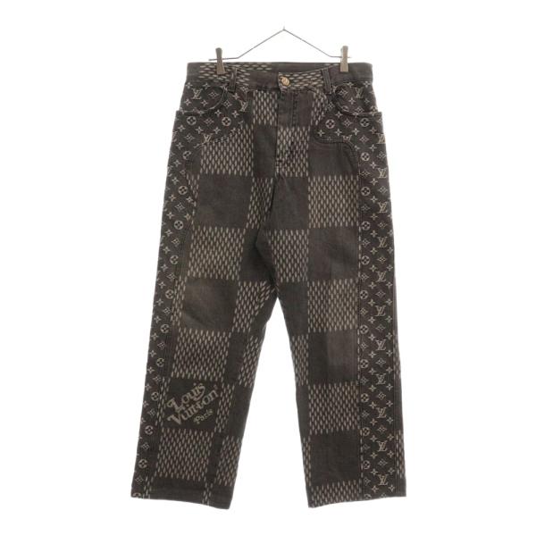 LOUIS VUITTON ルイヴィトン 20AW ×NIGO ニゴー ジャイアントダミエウェーブス モノグラムデニムパンツ ブラック HJD11WUZC LOUIS VUITTON（ルイ・ヴィトン） 20AW ×NIGO ニゴー ジャイアント