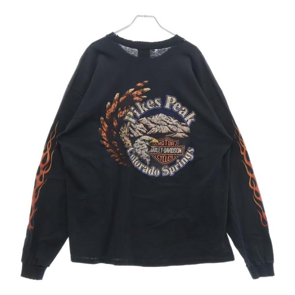 ハーレーダビットソン　ロンT usa製 袖プリント　イーグル　両面　OCALA ハーレーダビットソン ロンT usa製 袖プリント イーグル 両面 OCALA