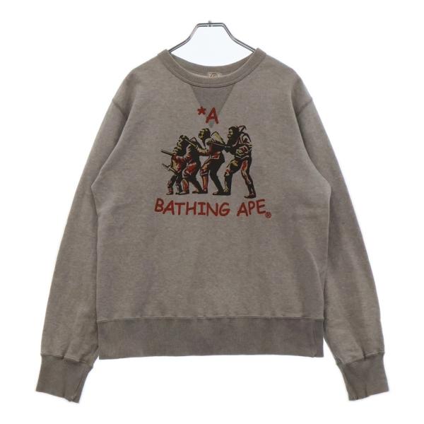 A BATHING APE アベイシングエイプ 90-00s PRINT DESIGN SWEAT A BATHING APE アベイシングエイプ 90-00s PRINT DESIGN SWEAT
