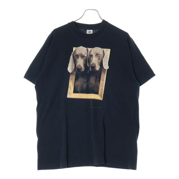 VINTAGE ヴィンテージ 90S WILLIAM WEGMAN FRAMED アートプリント 半袖