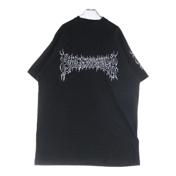 バレンシアガ サイズ:2  739028 TPVN5 ダークウェブオーバーサイズTシャツ 中古 SB01 BALENCIAGA（バレンシアガ） 24SS 739028 TPVN5 ダークウェブオーバー