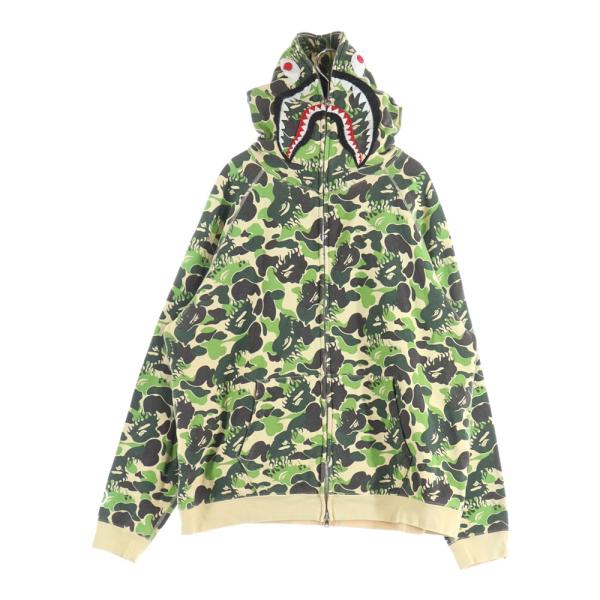 N*8様 【正規品】A BATHING APE シャーク パーカー XL カモフ A BATHING APE（アベイシングエイプ） MOOK限定 ファイアーカモ