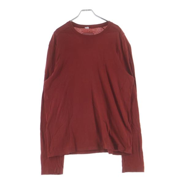 hussein chalayan フセインチャラヤン 04SS バックデザイン長袖Tシャツ カットソー ロンT イタリア製 レッド