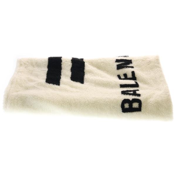 BALENCIAGA バレンシアガ 3B Logo Soft Padded Blanket 673510 4B0B7 大判ロゴ ブランケット ホワイト BALENCIAGA（バレンシアガ） 3B Logo Soft Padded Blanket 673510