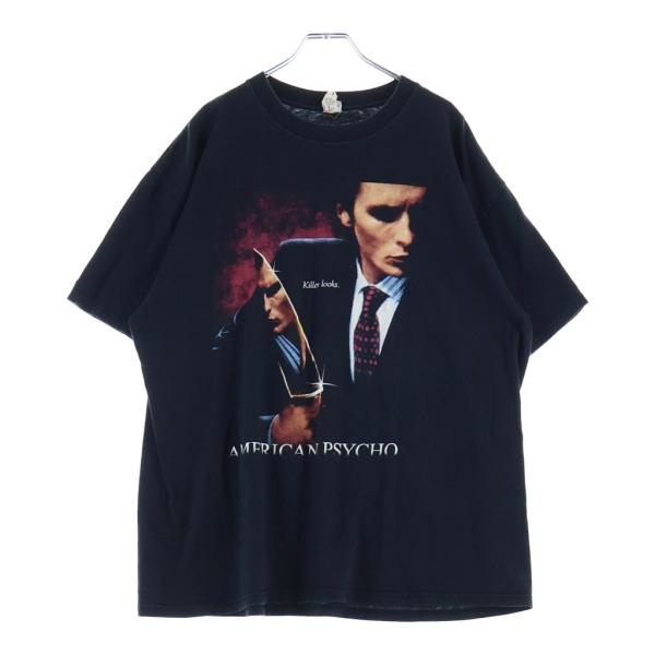VINTAGE ヴィンテージ 00s AMERICAN PSYCHO KILLER LOOKS アメリカンサイコ ムービー 映画 半袖Tシャツ カットソー ブラック