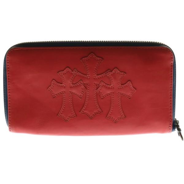 クロムハーツ REC F ZIP ラウンドジップレザーウォレット CHROME HEARTS クロムハーツ REC F ZIP 3クロス ラウンドジップ