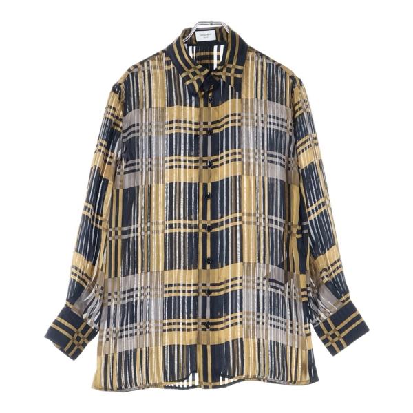 SAINT LAURENT リップ シャツ シルク サンローラン パリ SAINT LAURENT PARIS サンローランパリ ロンクスリフ 長袖シャツ