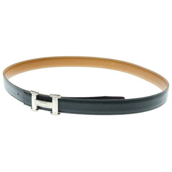 HERMES エルメストゥアレグ クロコダイル80.ベルト 証明書付 HERMES