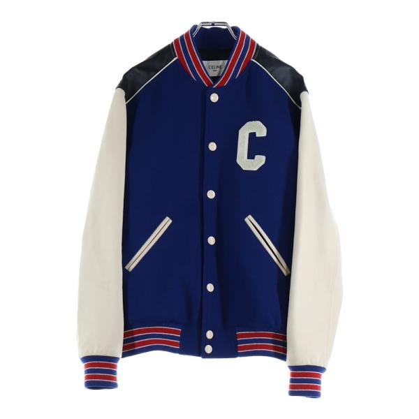 セリーヌ サイズ:50 2V56D896C Cロゴワッペンオーバーサイズテディブルゾン 中古 SS13 CELINE（セリーヌ） 22SS Classic Wool Teddy Jacket Cワッペンロゴ