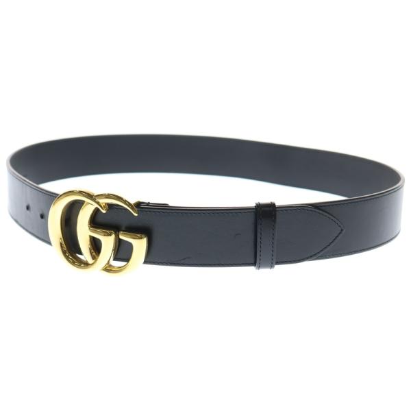 GUCCI（グッチ） GGマーモント レザーベルト ブラック 406831 : BRING