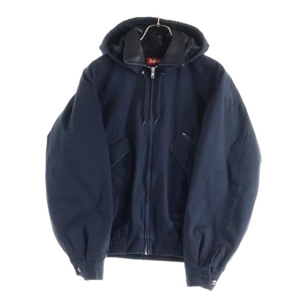 【美品】シュプリーム レザー 切替 コート カバーオール ジャケット　Sサイズ She's Closet カバーオール オーバーサイズボア襟カバーオールフェイク