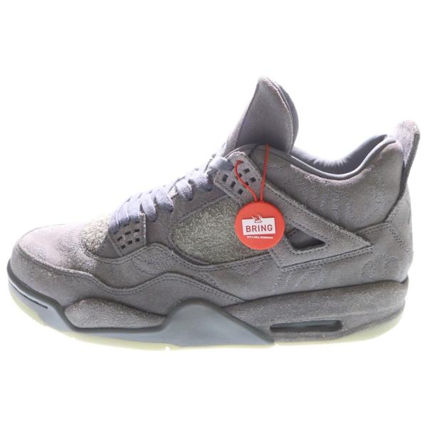 NIKE ナイキ ×KAWS AIR JORDAN 4 RETRO 930155-003 カウズ エアジョーダン4 レトロ ミッドカットスニーカー グレー US10/28cm