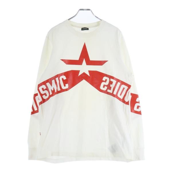 DIESEL（ディーゼル） スターロゴ プリント 長袖Tシャツ ロンT
