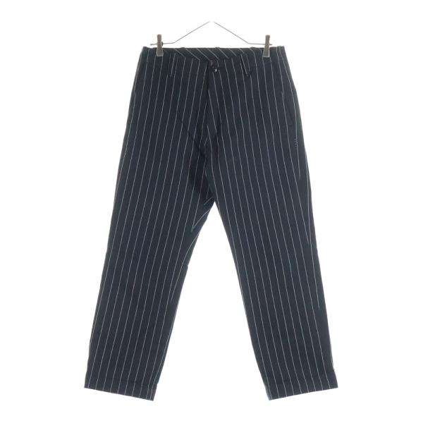 SEQUEL パンツ　ストライプ 中古・古着通販】SEQUEL (シークエル) ストライプパンツ ネイビー
