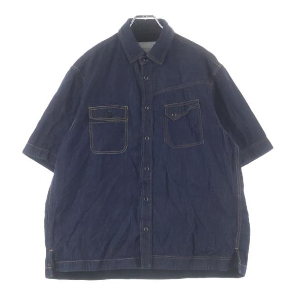 sacai（サカイ） denim shir flap pockets 半袖デニムシャツ フラップ