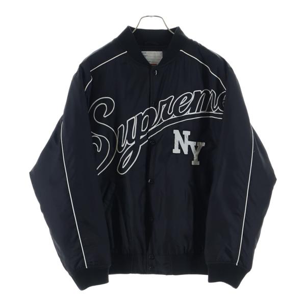 Supreme スタジャン ブラック スクリプト Supreme（シュプリーム） 20AW Contrast Script Varsity Jacket