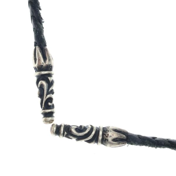 CHROME HEARTS（クロムハーツ） LEATHER BRAID SCROLL ネックレス