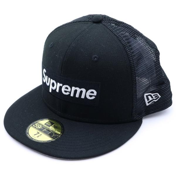 Supreme キャップ ブラック メッシュ Supreme（シュプリーム） 22SS ×New Era Box Logo Mesh Back Cap