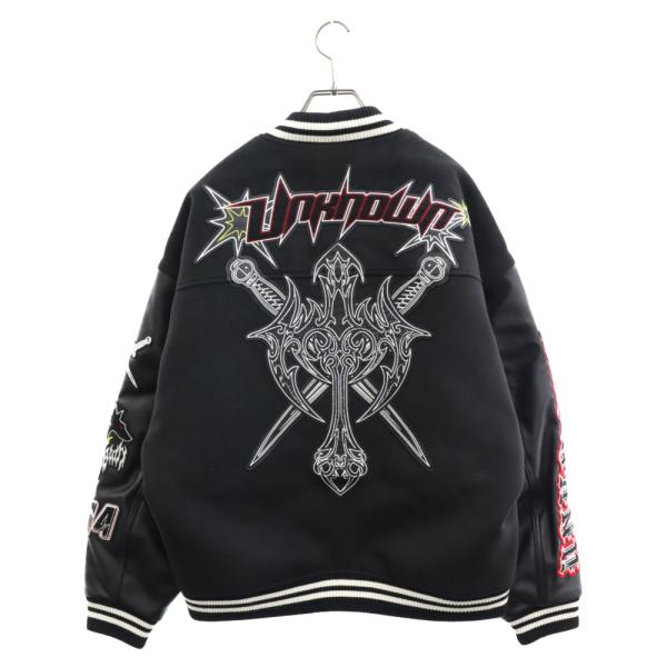 unknown GRAPHIC PATCHES VARSITY JACKET 