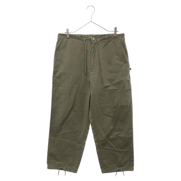 パンツ descendant 21aw dozer satin trousers DESCENDANT/DOZER SATIN TROUSERS (OLIVE DRAB)