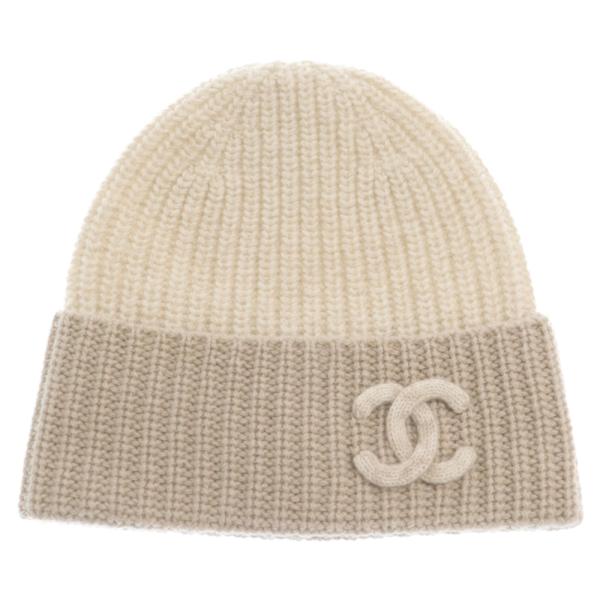 クレラップママさま専用CHANEL ニット帽 ヴィンテージベージュ shopbring_1524h130005