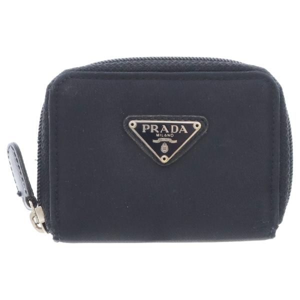 PRADA プラダ 三角ロゴプレート付き カードケース コインケース PRADA プラダ 三角ロゴプレート付き カードケース コインケース