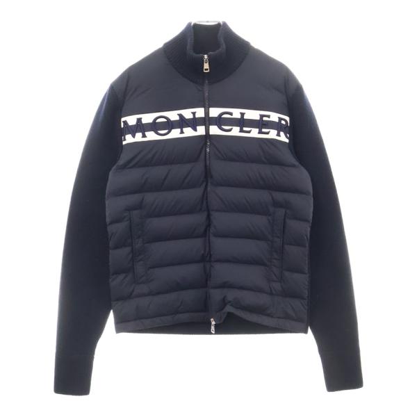 MONCLER（モンクレール） ロゴニット切り替えダウンジップニット