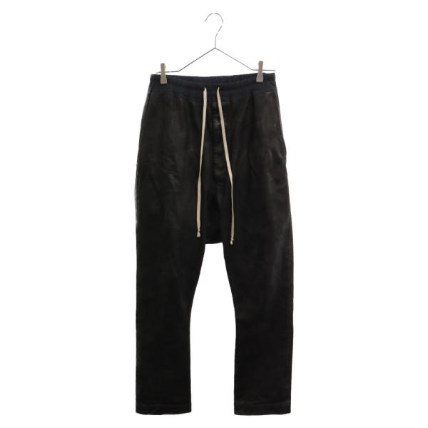 Rick Owens リックオウエンス　ブリスターレザー　パンツ　サルエル Rick Owens（リック・オウエンス） 14AW ドローストリング レザー