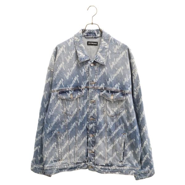 BALENCIAGA バレンシアガ 22SS ALL OVER LOGO DENIM JACKET