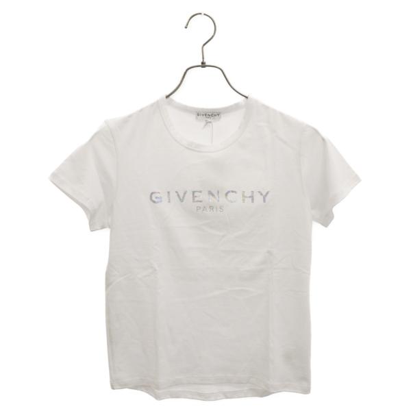 GIVENCHY ジバンシィ オーロラロゴプリント クルーネック半袖Tシャツ 