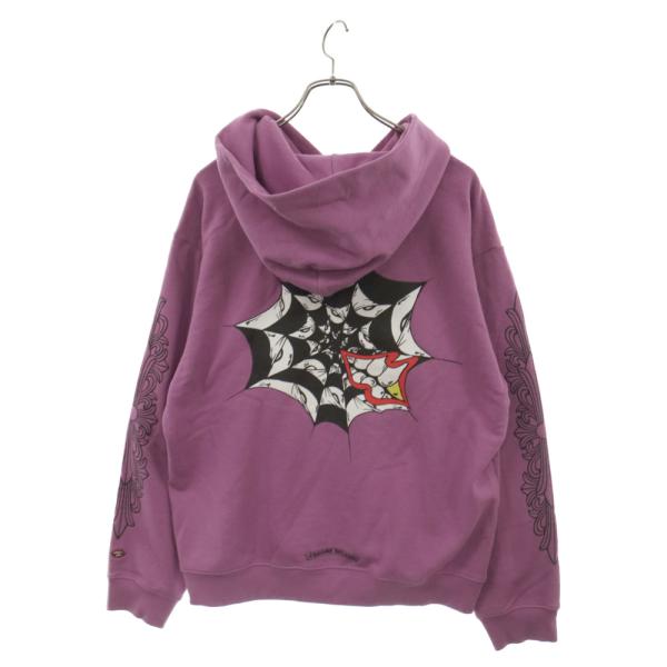 クロムハーツ★マッティーボーイ スパイダー 長袖Tシャツ Purple 12898_1.jpg