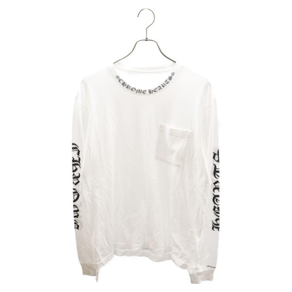 新品　クロムハーツ(chrome hearts) ネックロゴプリント L CHROME HEARTS クロムハーツ Neck Logo L/S Tee ネックロゴプリント