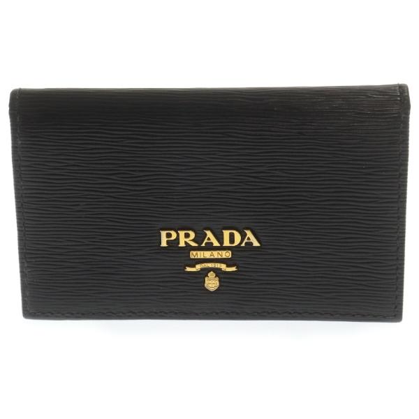 PRADA プラダ VITELLO MOVE ヴィッテロ ムーヴ カードケース ブラック