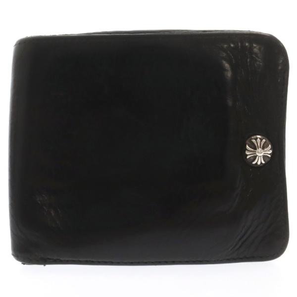 【正規品】クロムハーツ 1 スナップ クロス ボタン 財布 二つ折り CHROME HEARTS（クロムハーツ） 1SNAP 1スナップ クロスボールボタン
