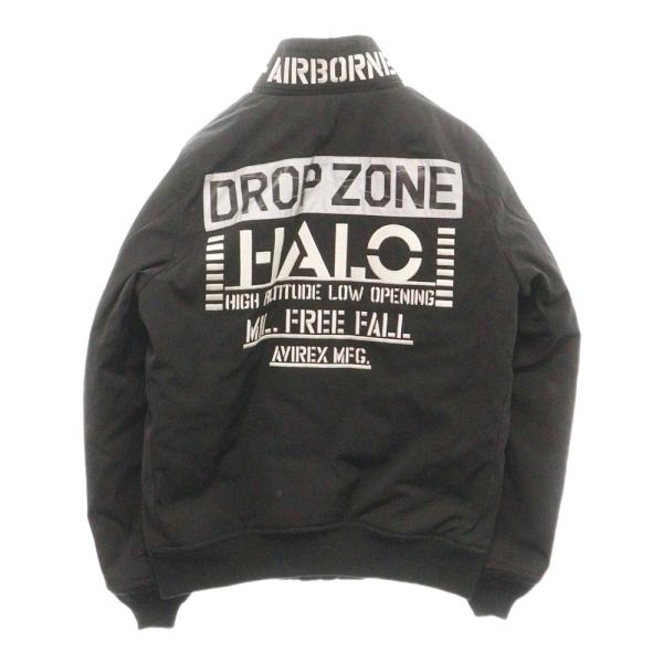 AVIREX HALO フライトジャケット　L AVIREX（アヴィレックス） MA-1 MOD HALO ハロ フライトブルゾン